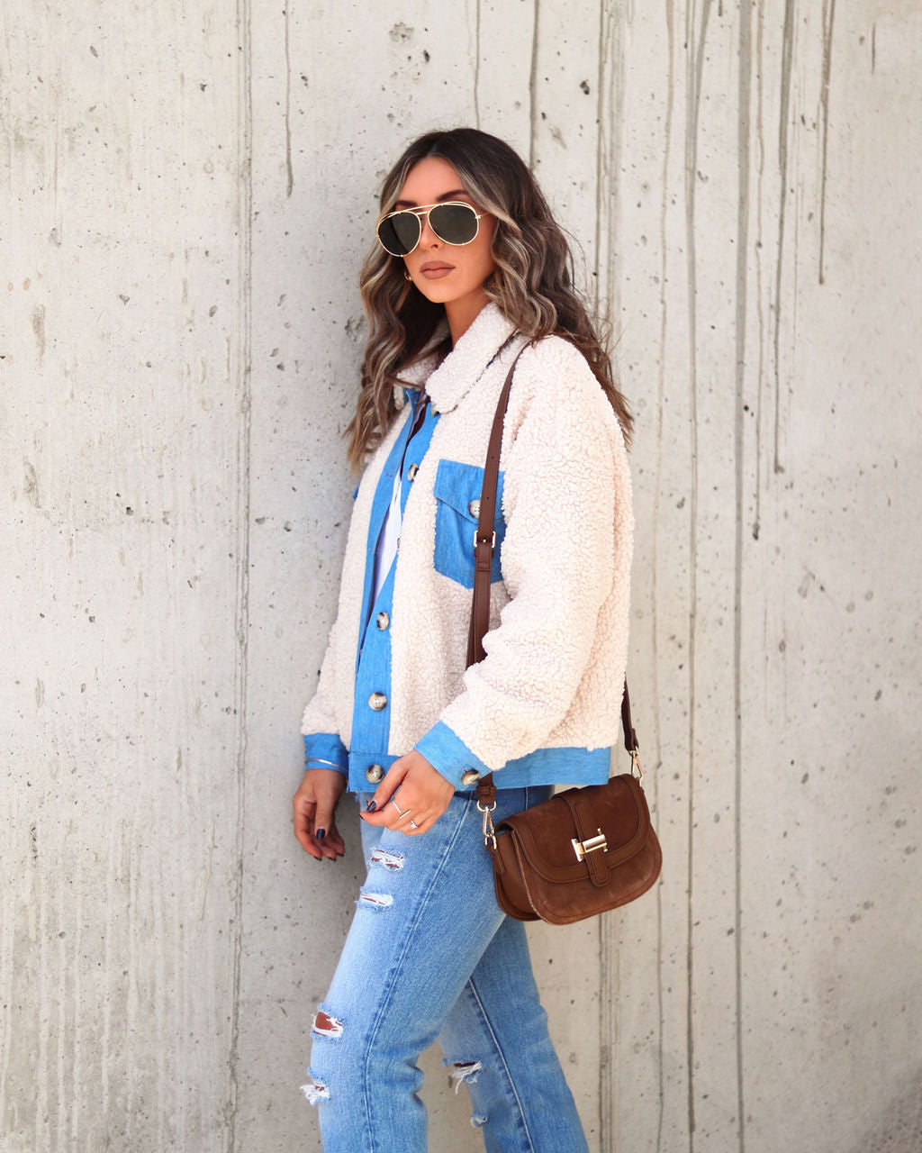Yes Girl Pocketed Teddy Jacket - Cream - Se7enfashion