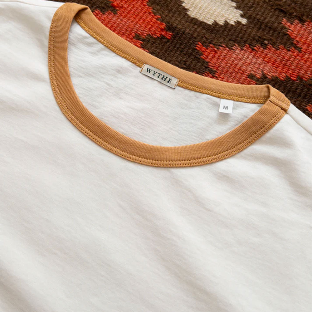 Wythe - T shirt Tubular Ringer - Abricot