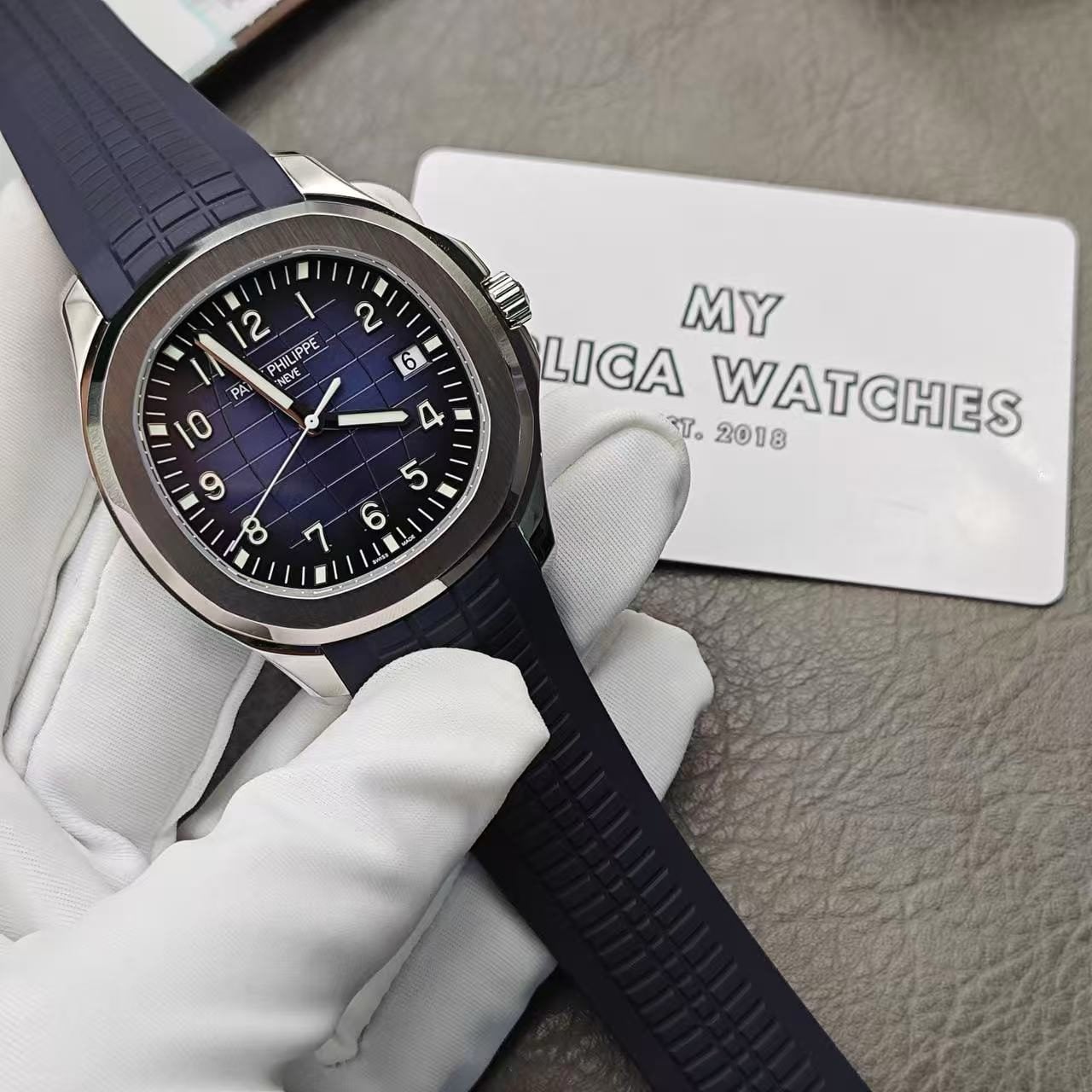 Replica Patek Philippe Aquanaut 5168G Blue Dial