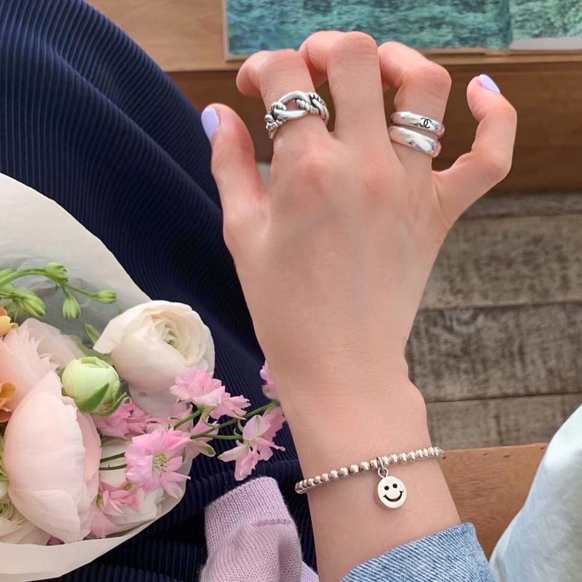 Chanel Minimalist and Elegant Silver Ring - Original Replica Club