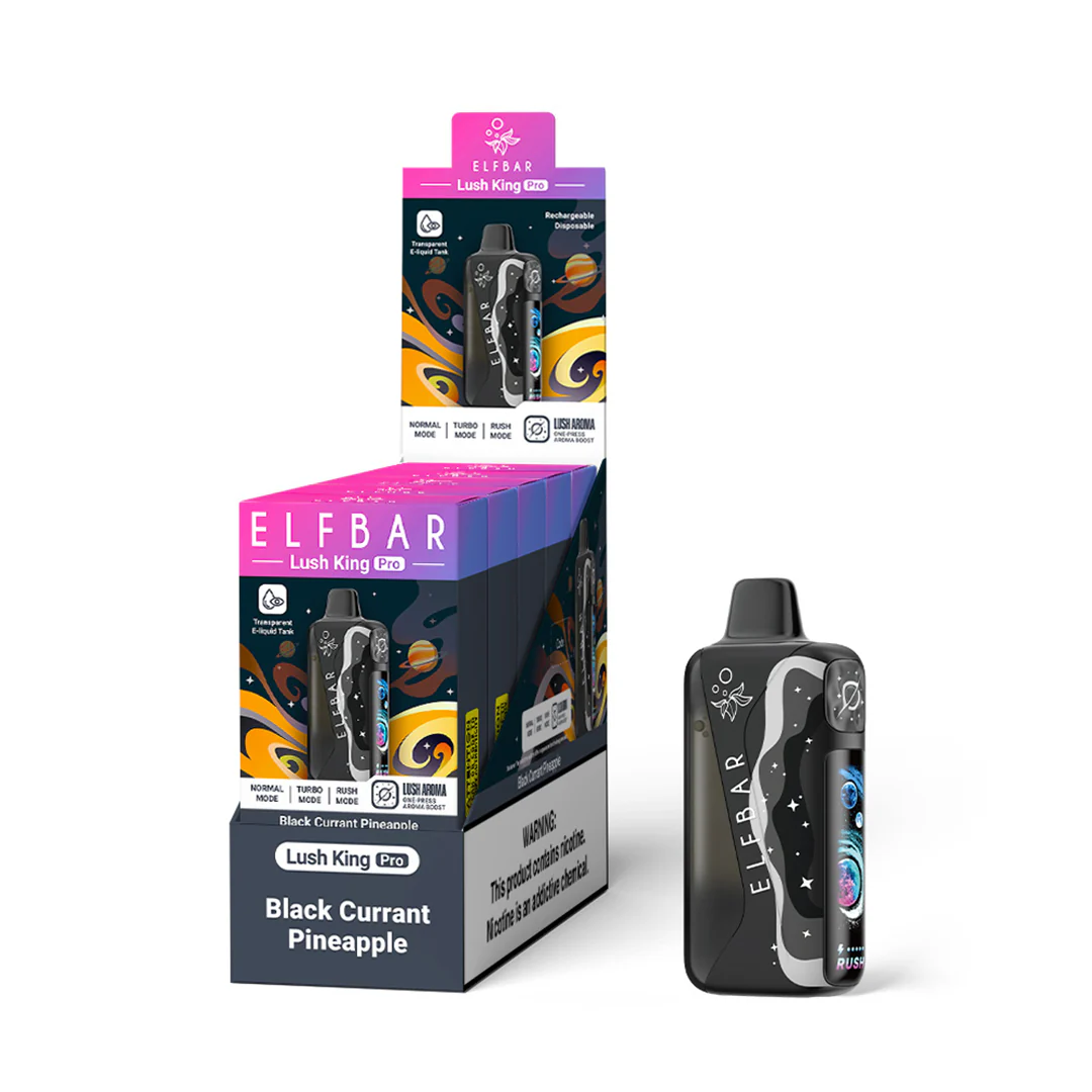 ELFBAR Lush King Pro ladattava kertakäyttöinen sähkötupakka (kaikki maut)
