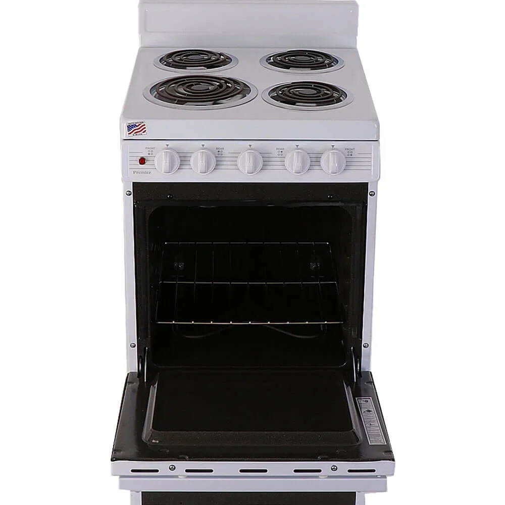 Premier&nbsp;2.4 Cu. Ft. White Freestanding Electric Coil Range
