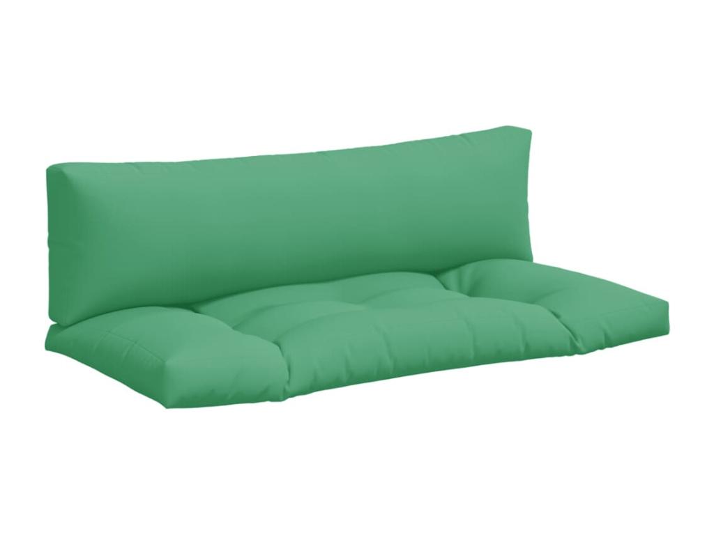 Cojines para palets 2 unidades tela verde