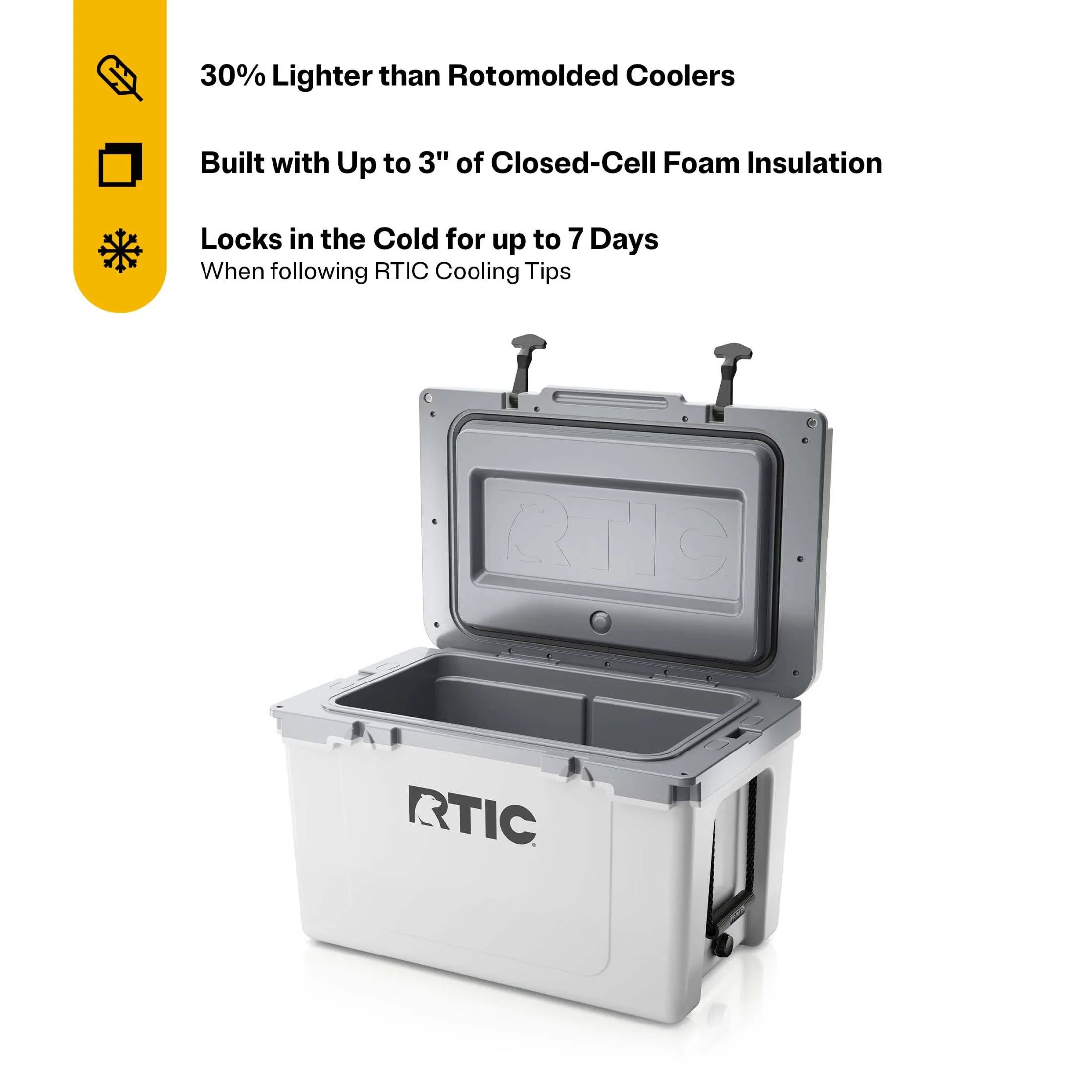 RTIC 52 QT Ultra-Light Hard-Sided Ice Chest Cooler, Fits 76 Cans, Trailblazer - Image 36