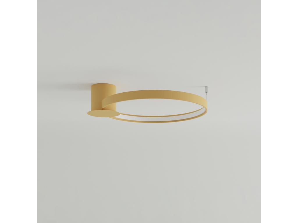 Lámparas de techo Rio moderno de aluminio - 1 fuentes luminosas - L.55 x A.13 cm - dorado