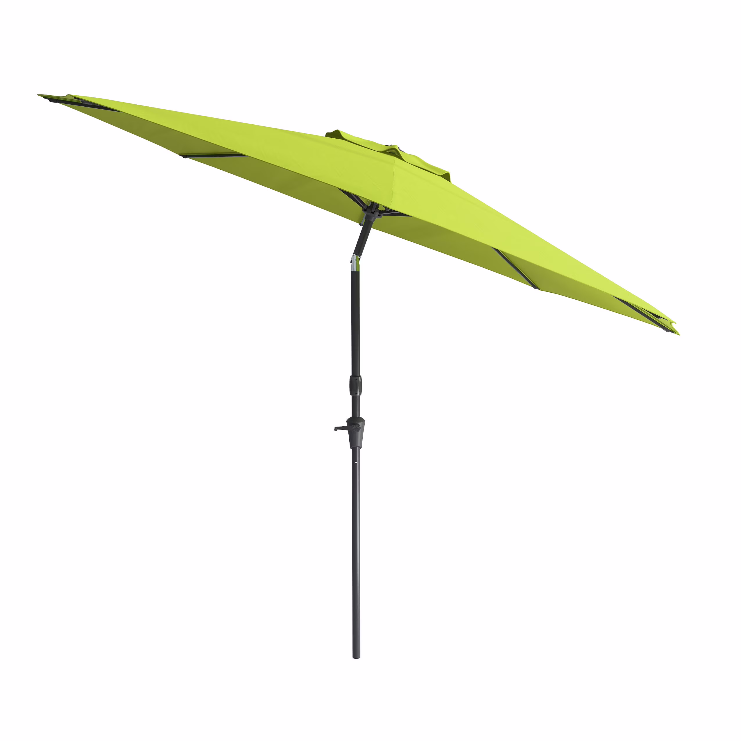 CorLiving 10 Foot Wind Resistant Patio Umbrella, Outdoor Parasol with Crank Tilt, Round Market Umbrella for Patio, Umbrella with Crank, Tilt Umbrella, Outdoor Umbrella, White - Image 7