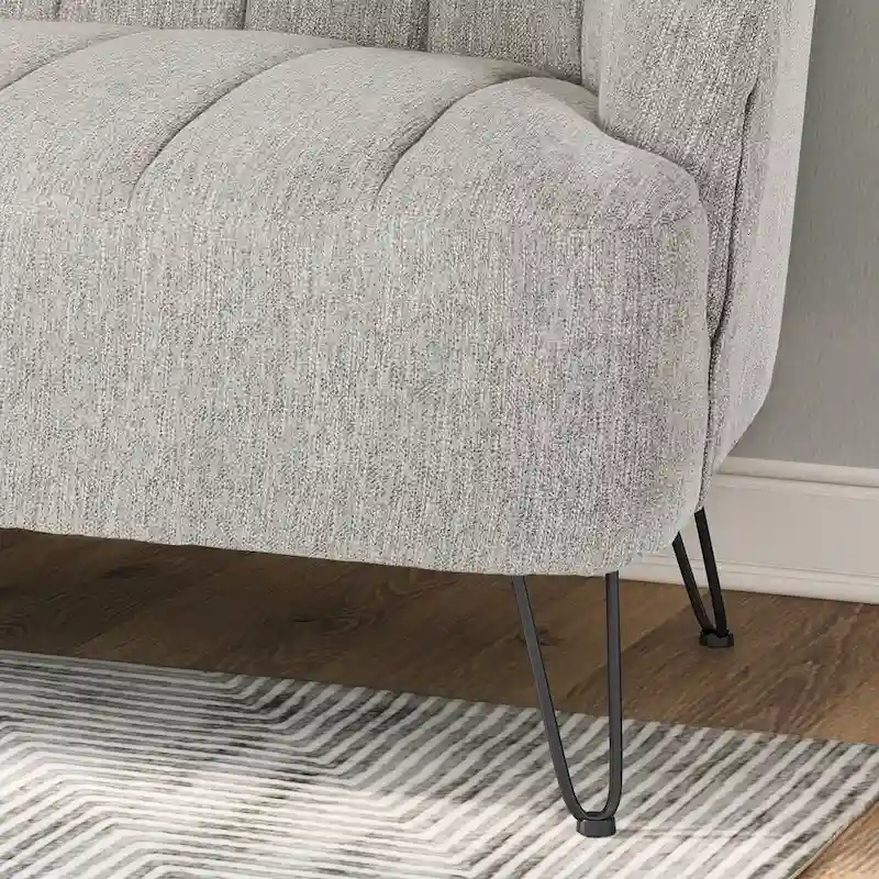 Christopher Knight Home Lupine Contemporary Fabric Loveseat with Hairpin Legs