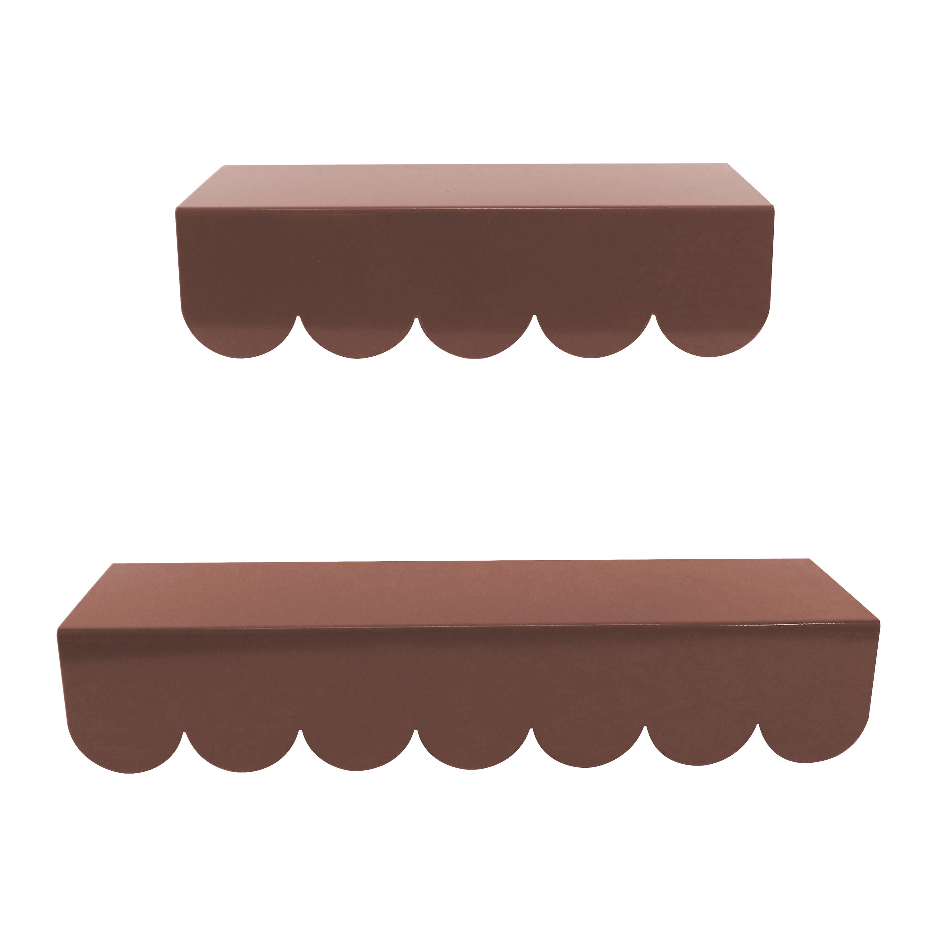 Blokker Dottie Wandplank - Set van 2 - Hot Chocolate