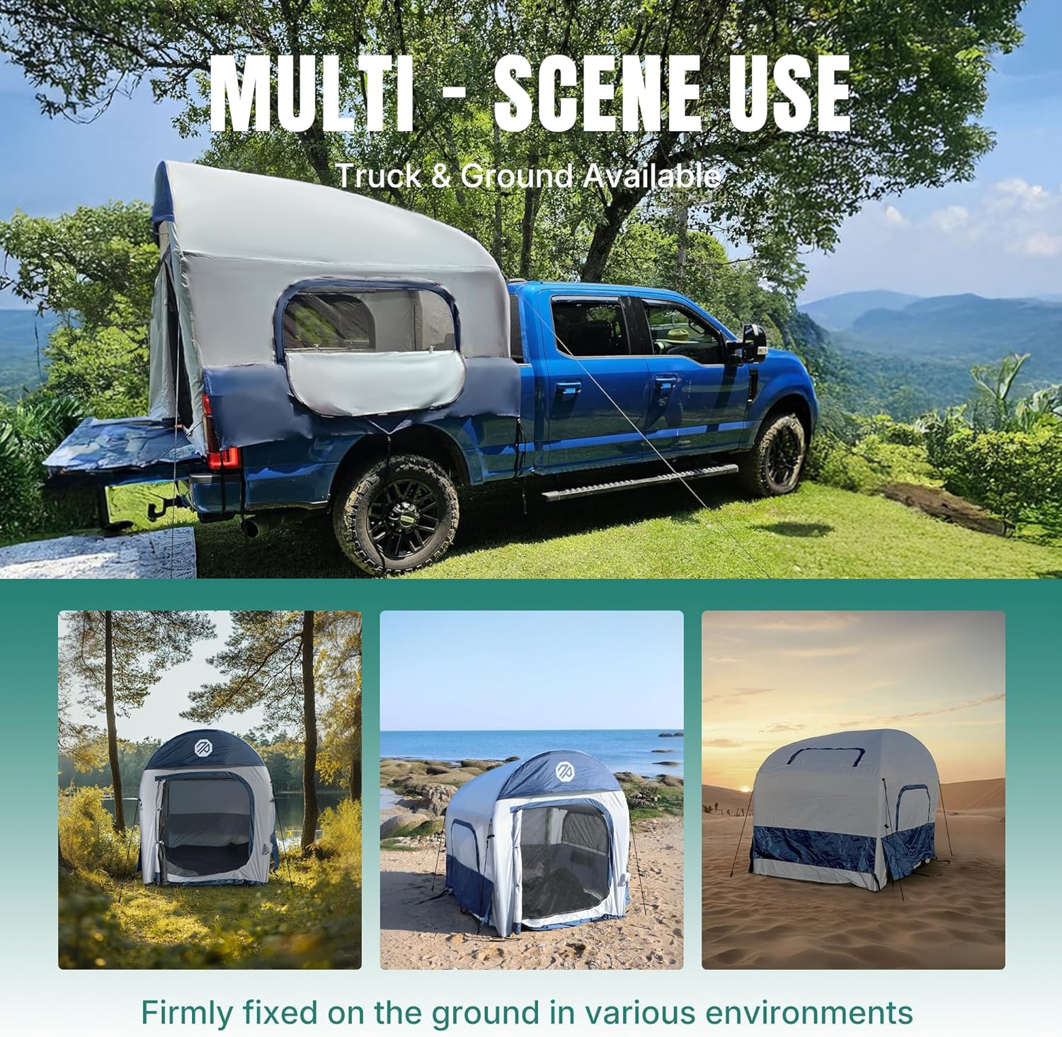 Inflatable Pickup Truck Bed Tent, 3 Person, 5.5ft-8ft - Image 12 Inflatable Pickup Truck Bed Tent, 3 Person, 5.5ft-8ft - Image 12