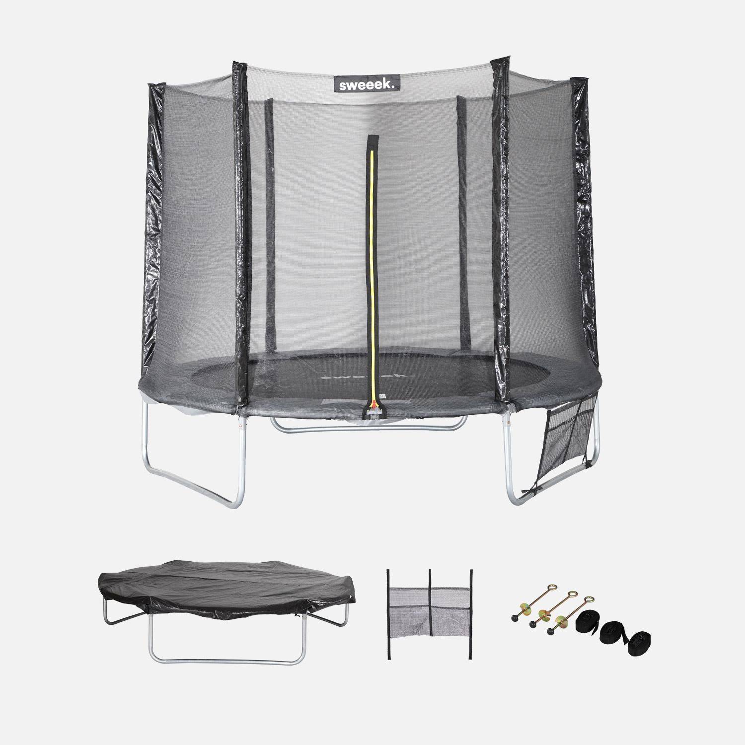 Galaxie - Cama elástica con pack de accesorios, 250cm