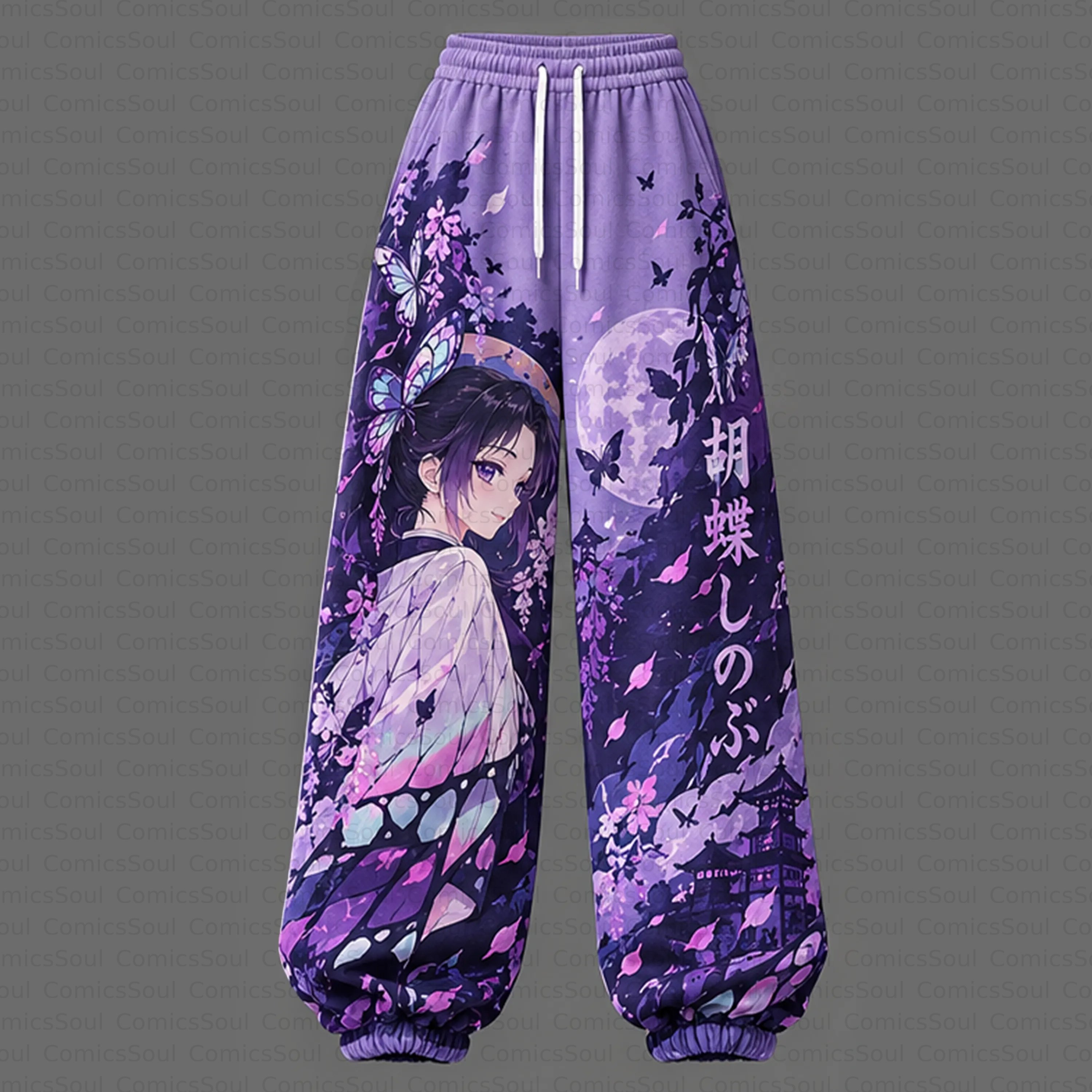 Demon Slayer Cropped Long Sleeve Hoodie & High Waist Jogger Pants Two Piece TeeThreads Sustain the Scene with Custom Apparel