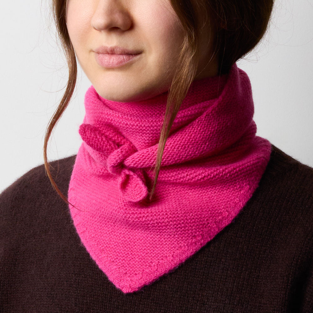 Merci - Bandana en cachemire Martine - Fuchsia