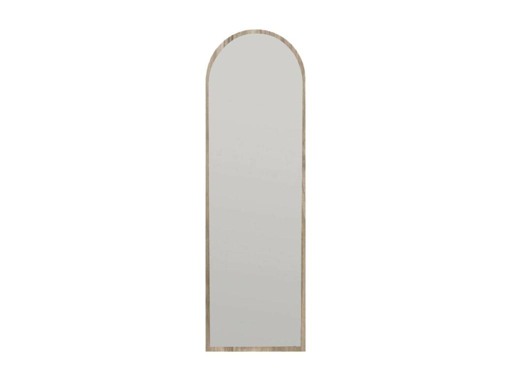 Espejito Dpolon, Espejo, Objeto de decoración de pared, Decoración de espejo, 50x2h160 cm, Nuez