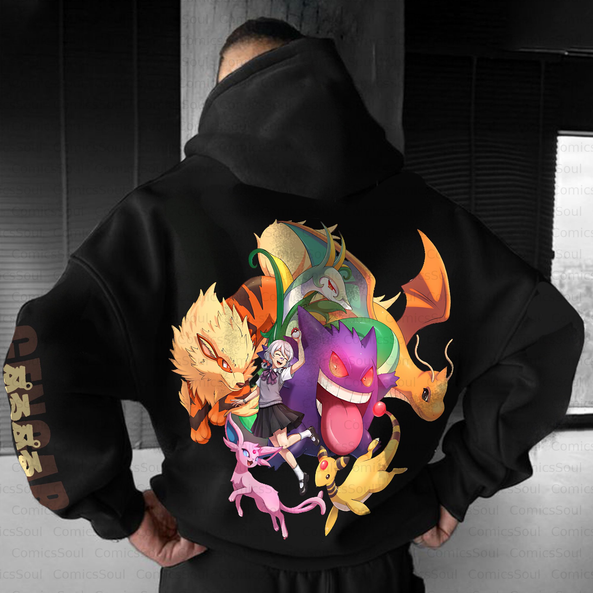 Unisex Anime Inspired Vintage Plush Hoodie