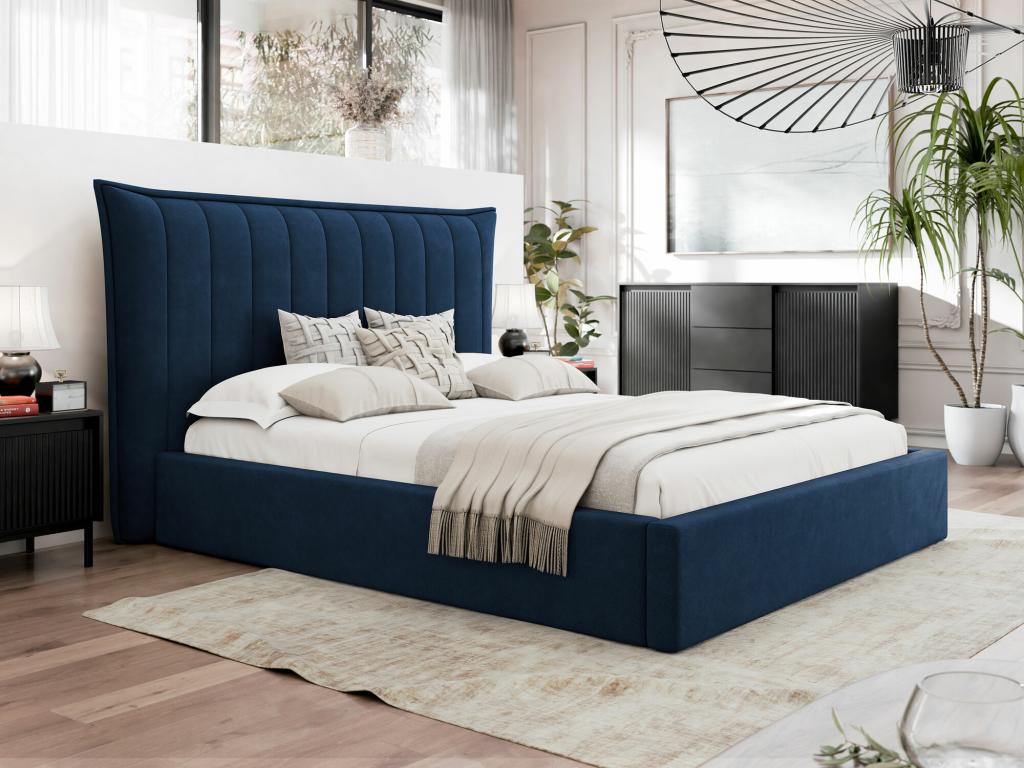 Cama Comfivo 382, Doble, Azul, 160x200, Tapiz, Somieres, 210x224x122cm