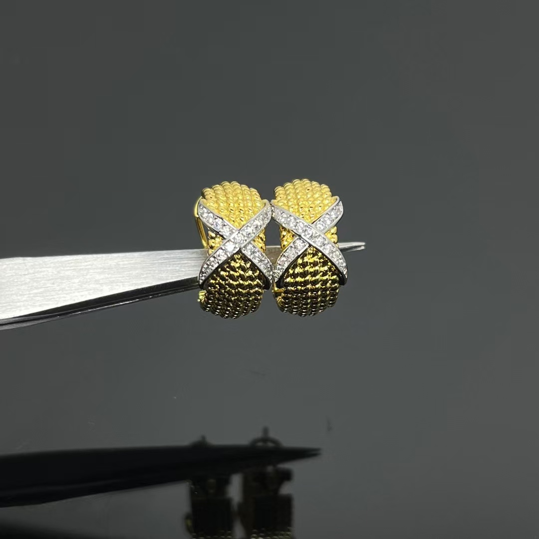 Tiffany Rope Six-Row Ear Clips Earrings - Original Replica Club