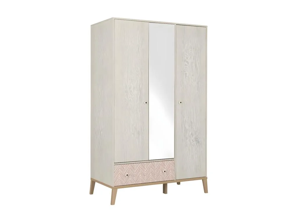 Armario 3 puertas 1 cajón Hogarmini - Fabricación francesa eudy95899