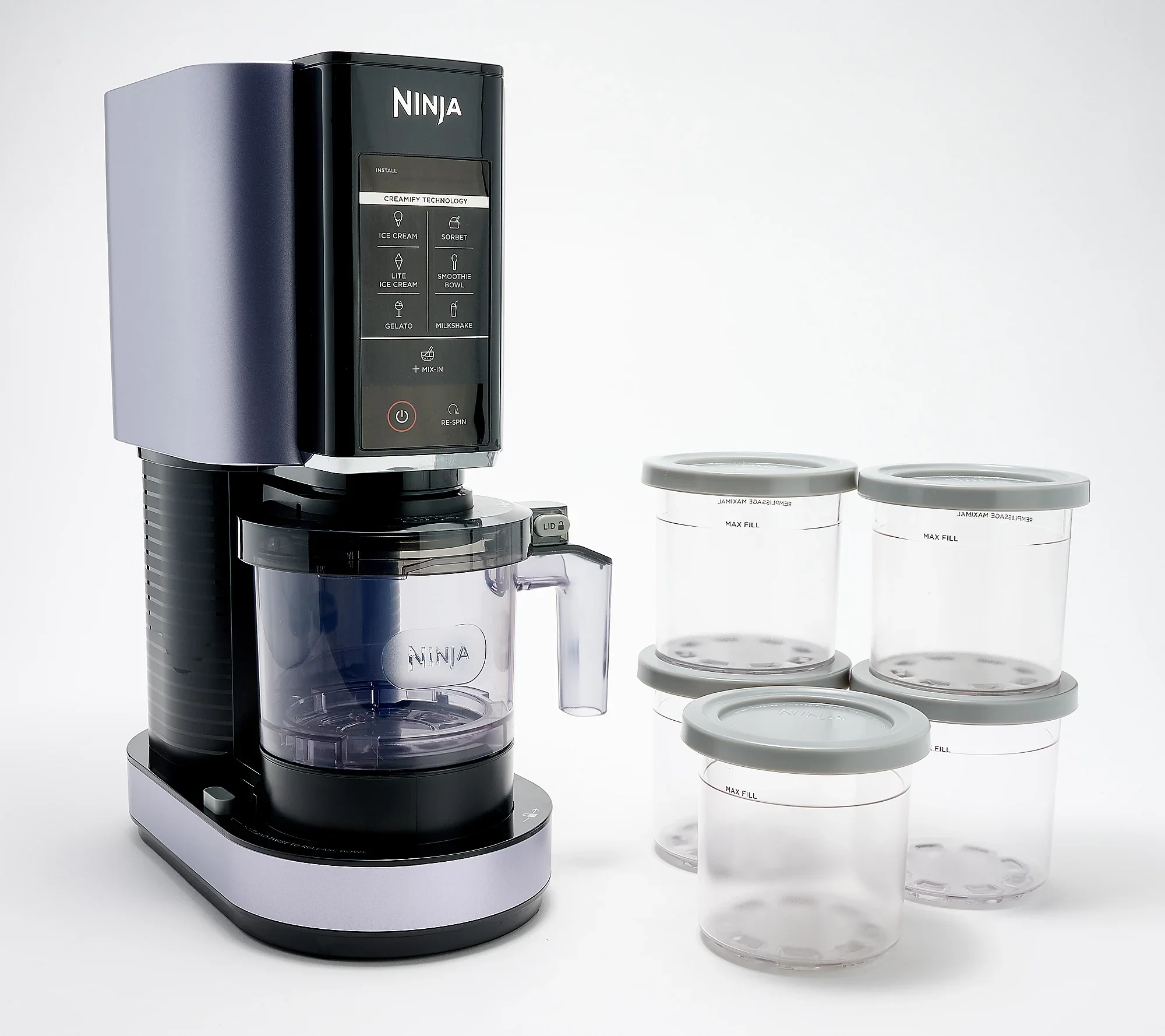 Ninja K55255 CREAMi 7-in-1 Frozen Treat Maker w/ Extra Pints - Image 5