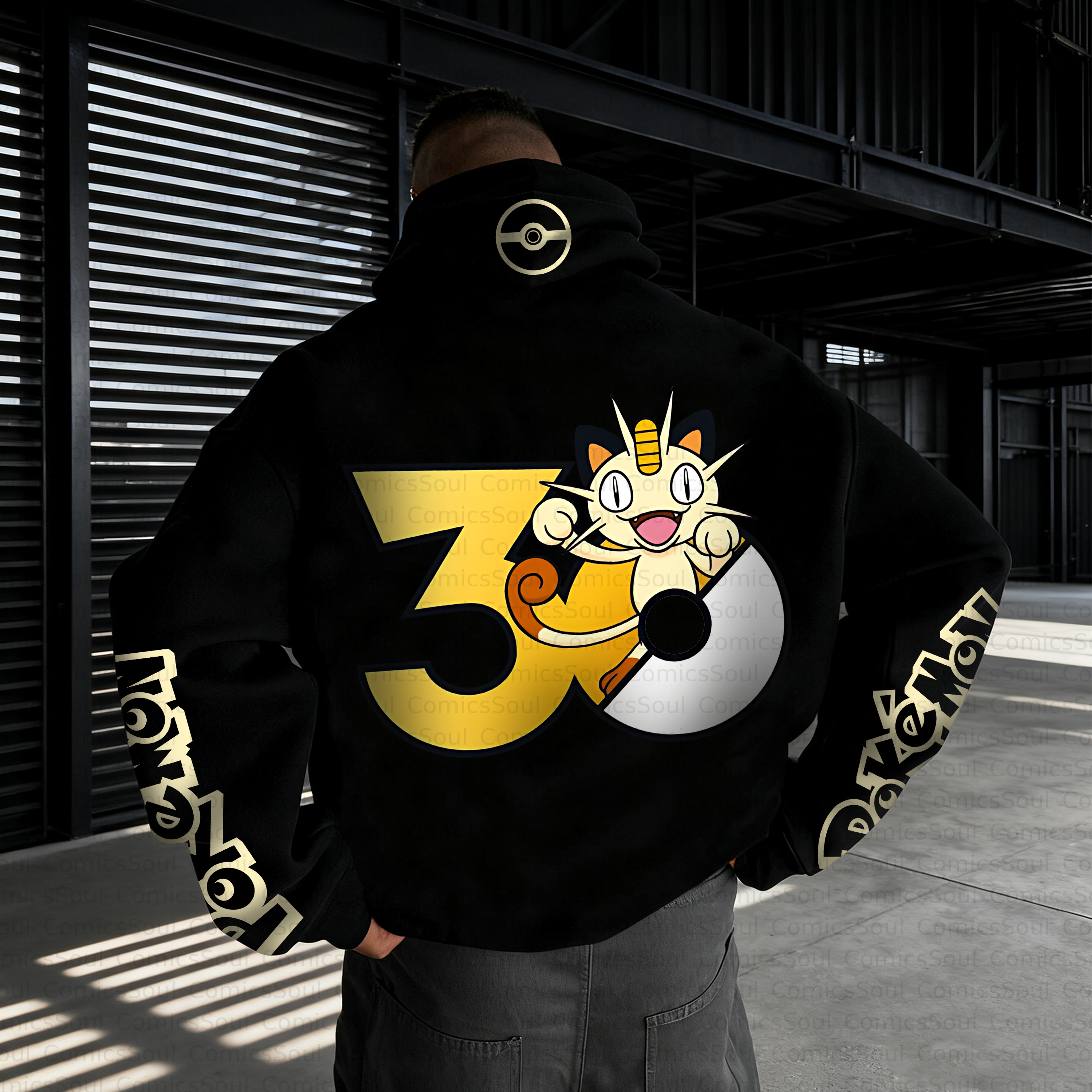 Unisex Anime Inspired Vintage Plush Hoodie