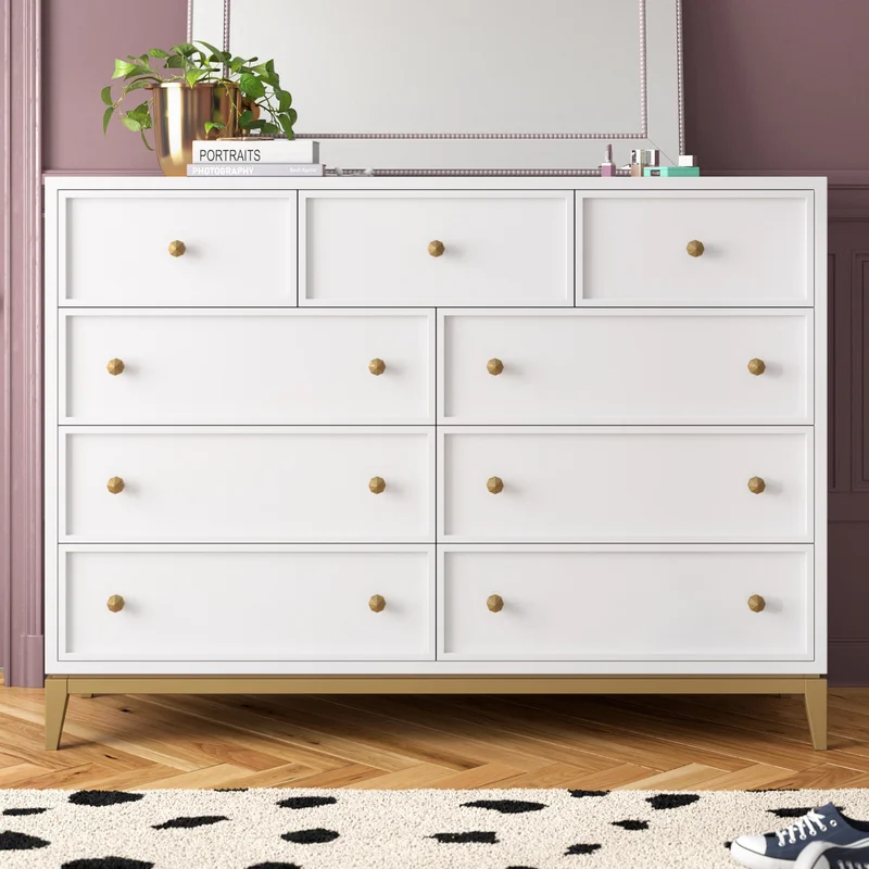 WAYFAIR Yazmin 9 Drawer 60'' W Double Dresser