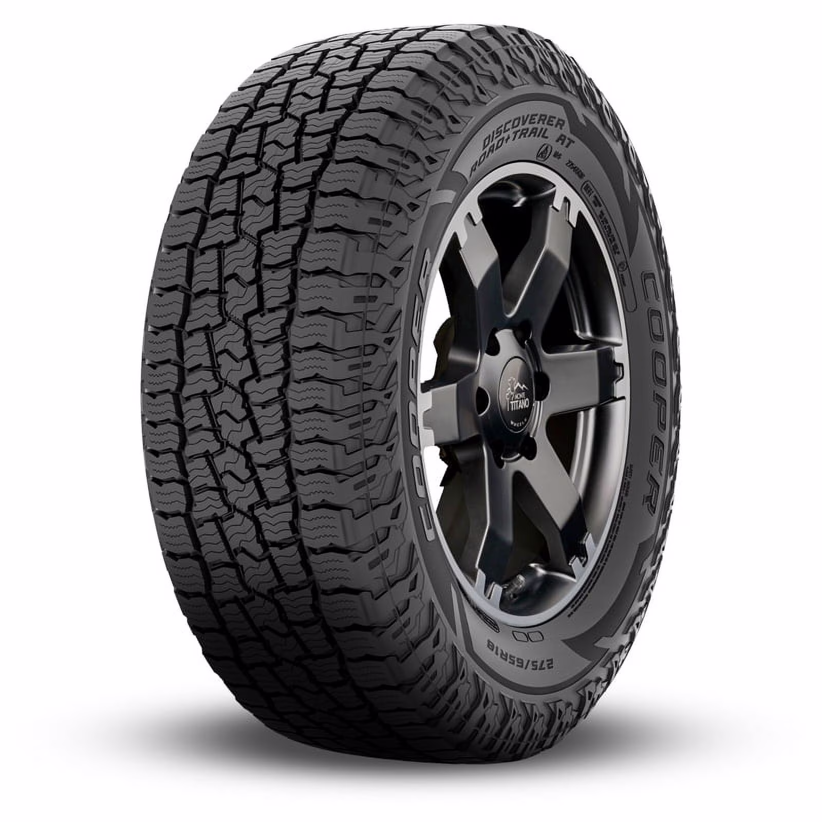 1 Cooper Discoverer Road+Trail AT 245/75R16 111T All-Terrain 3PMSF 65K MILE CP171277049 / 245/75/16 / 2457516