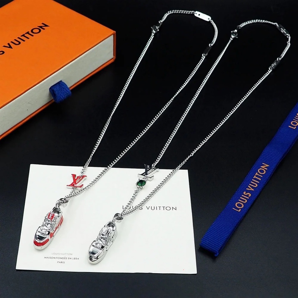 Louis Vuitton Shoe Sneaker Pendant Necklace - Original Replica Club