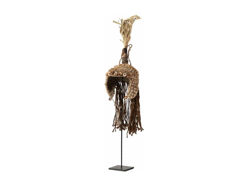 Figura Decorativa Madera Natural 20x20x80 Cm