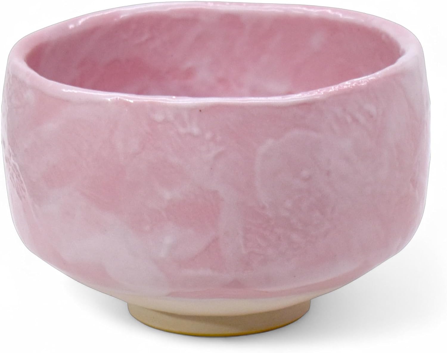 Ceramic Matcha Tea Bowl Authentic Japanese Tea Ceremony Pottery, Mino Ware Made in Japan, Yukishino Snow