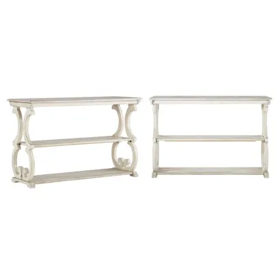 Eldoria Wooden Scroll Design Sofa Table