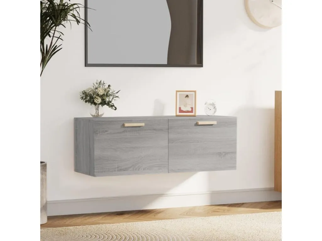Armario pared Micasacool contrachapada gris Micasacool 100x36.5x35 cm