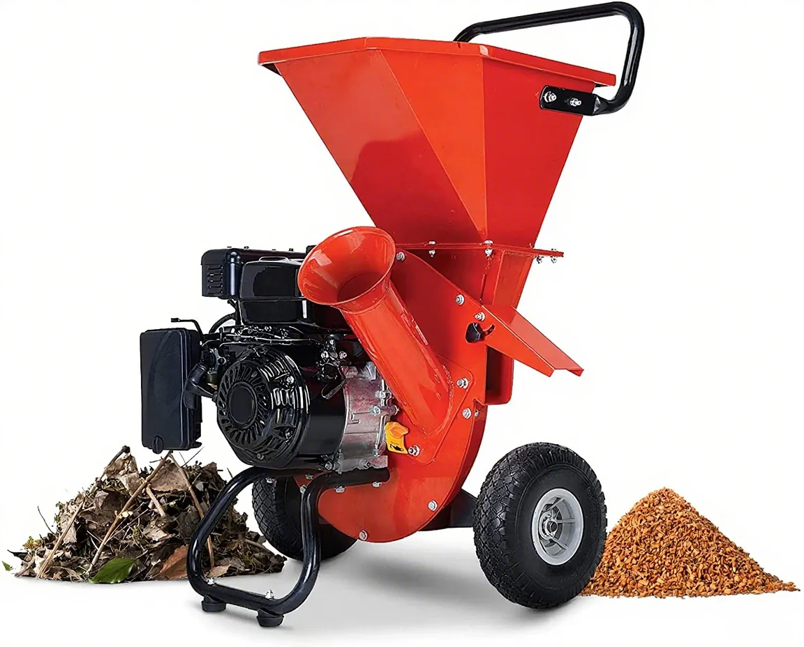 Wood Chipper Shredder Mulcher Heavy Duty Gas Powered