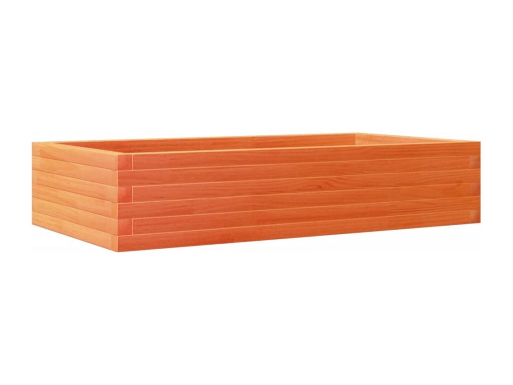 Decoratodo madera maciza de pino marrón cera 110x60x23 cm