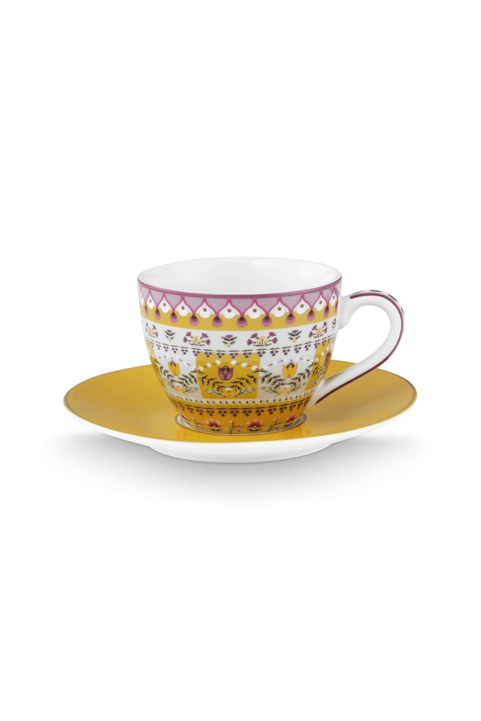 Espresso Cup and Saucer Lily&Lotus Moon Delight Yellow 120ml
