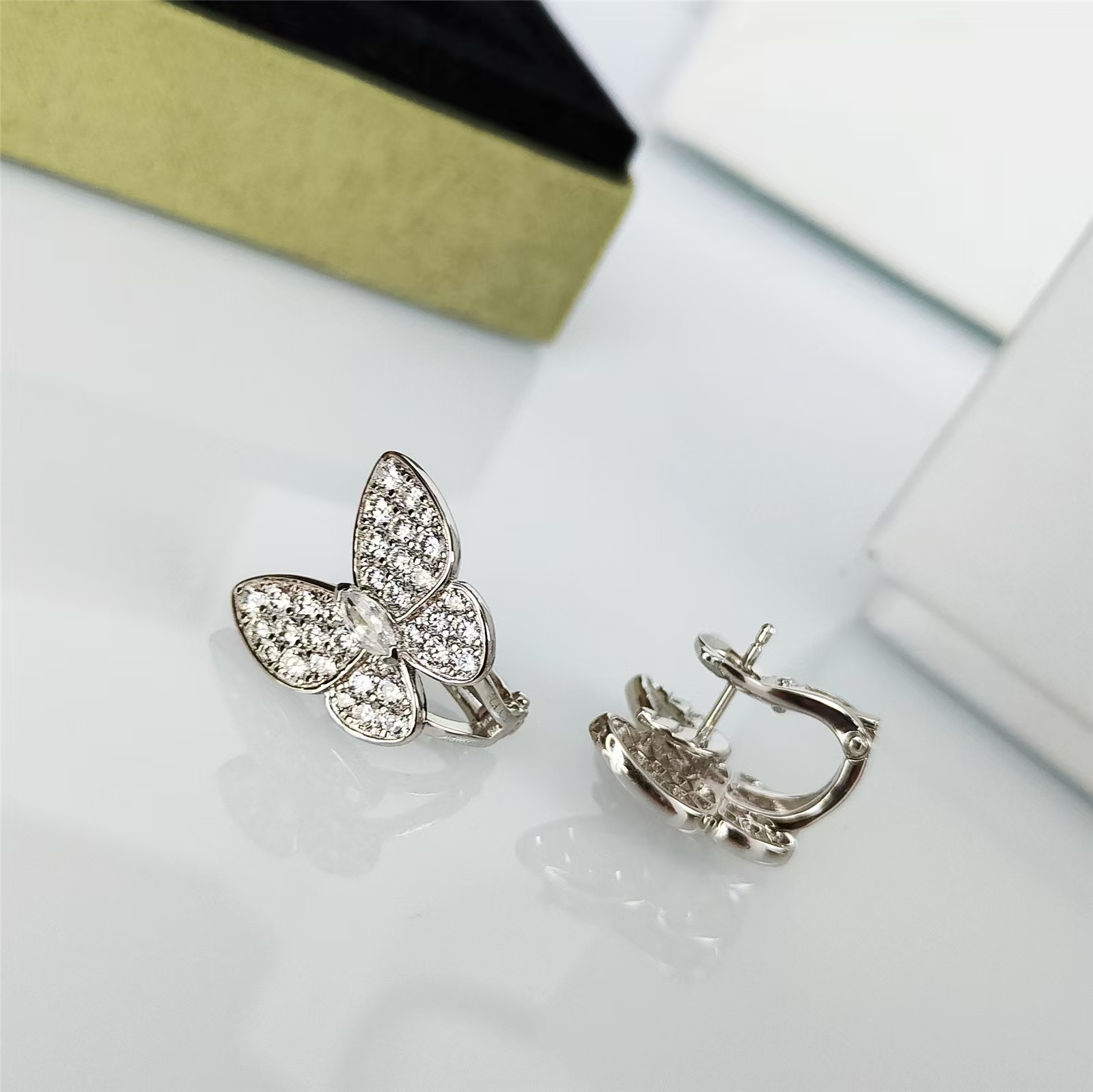 VCA Two Butterfly Earrings - Original Replica Club