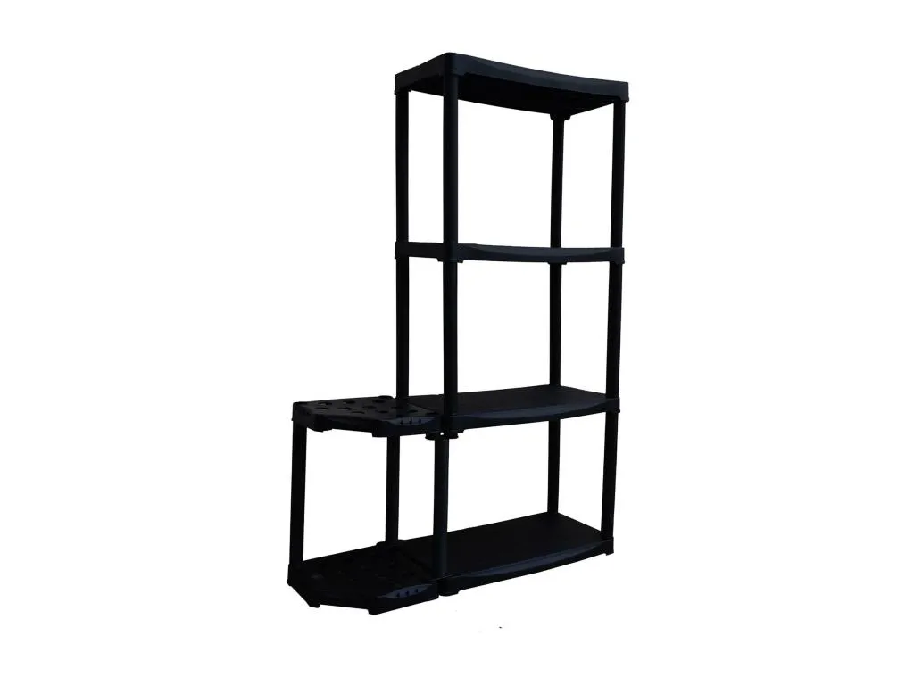 Armario de exterior Casabellaes Estante de exterior Armario de balcón multiusos con 2 estantes Made in Italy 89x30h133 cm Antracita 12708HXDR