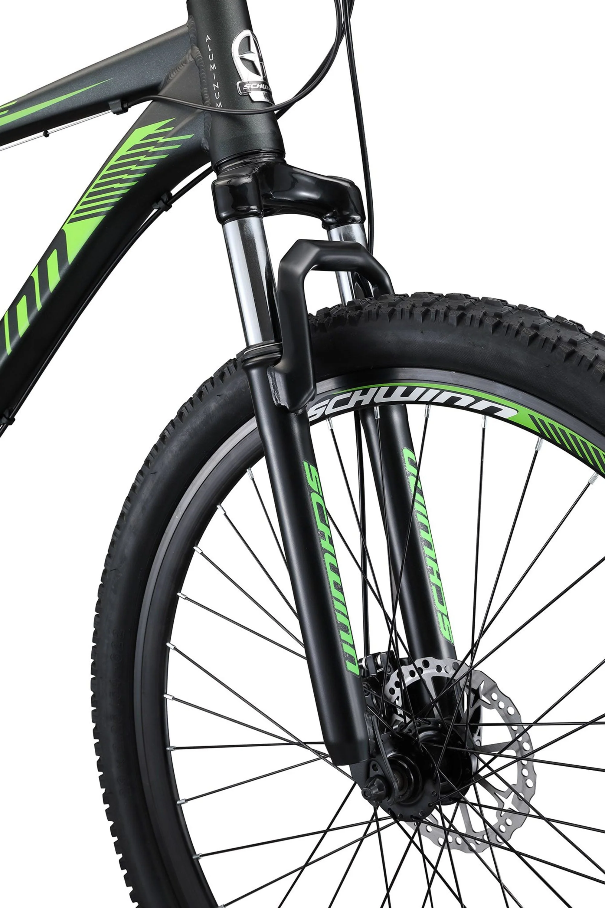 29-in. Boundary Mens Mountain Bike, Black and Green - Image 5