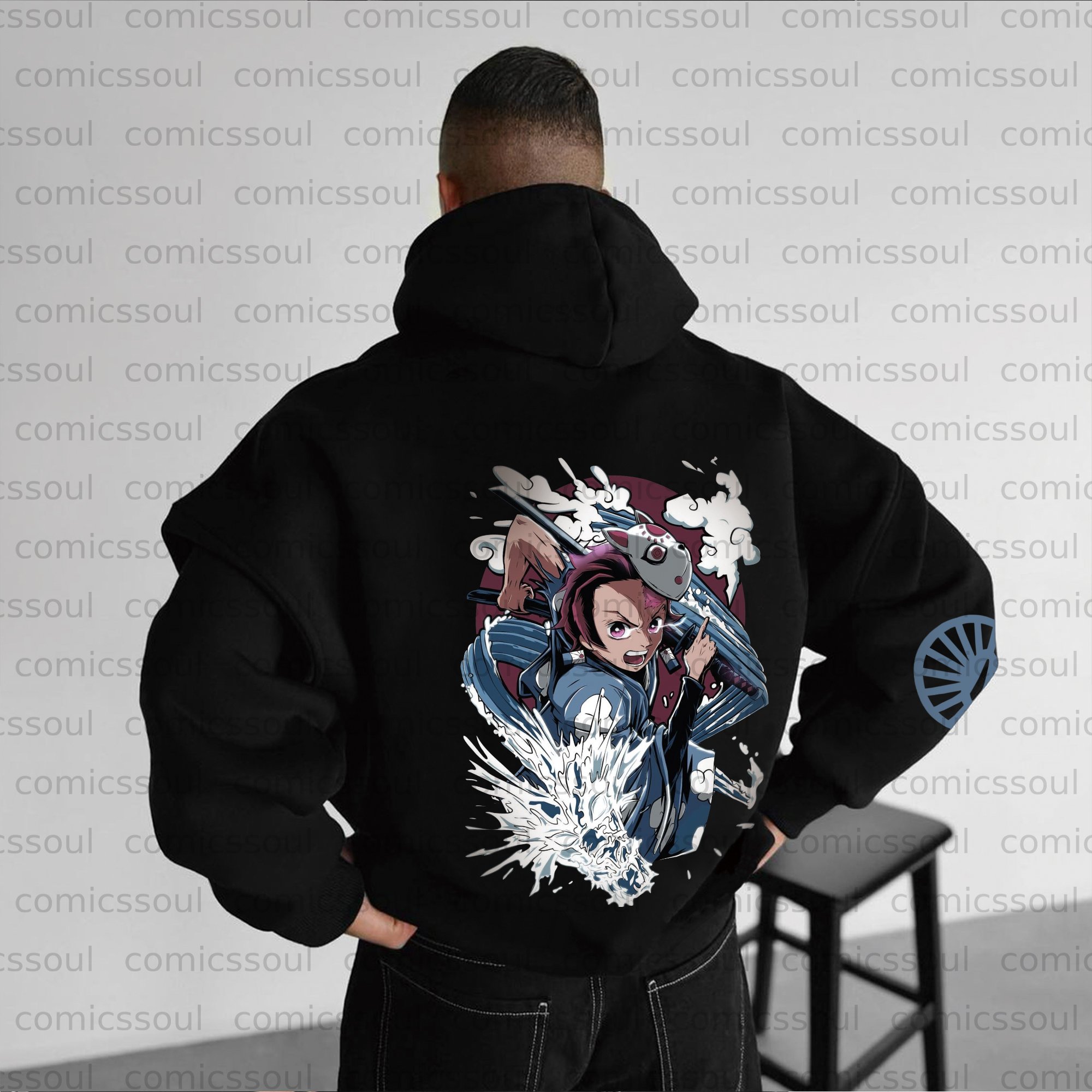 Unisex Anime Graphic Streetwear Vintage Plush Hoodie