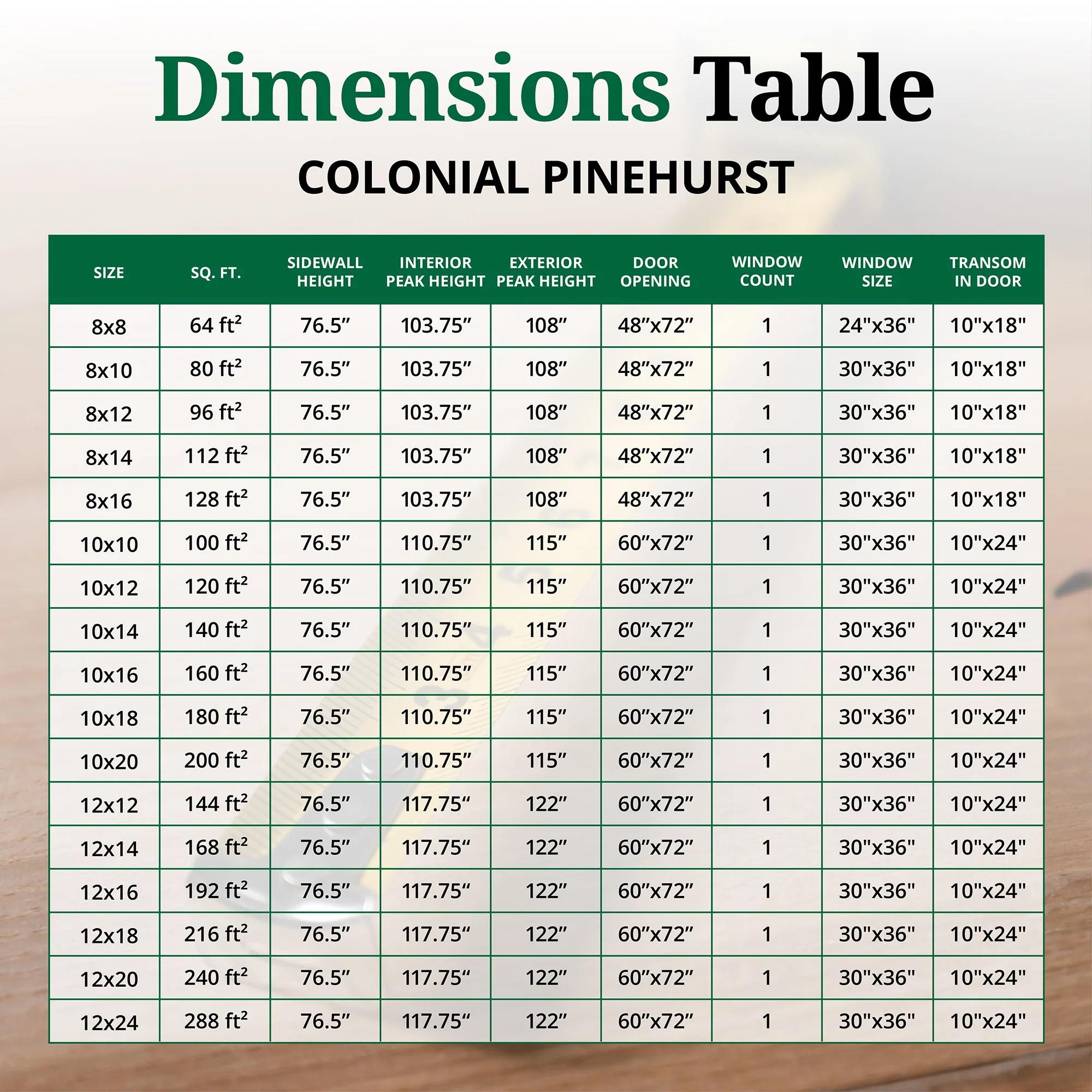 Little Cottage Co. 8x8 Colonial Pinehurst Shed with Operable Window, Outdoor Wood Storage Do-It-Yourself Precut Kit - Image 12