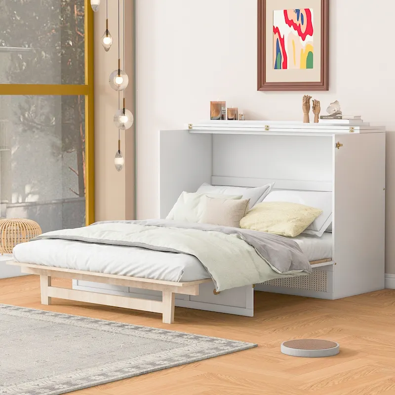 Nestfair Full-Size Murphy Bed with Spacious Drawers