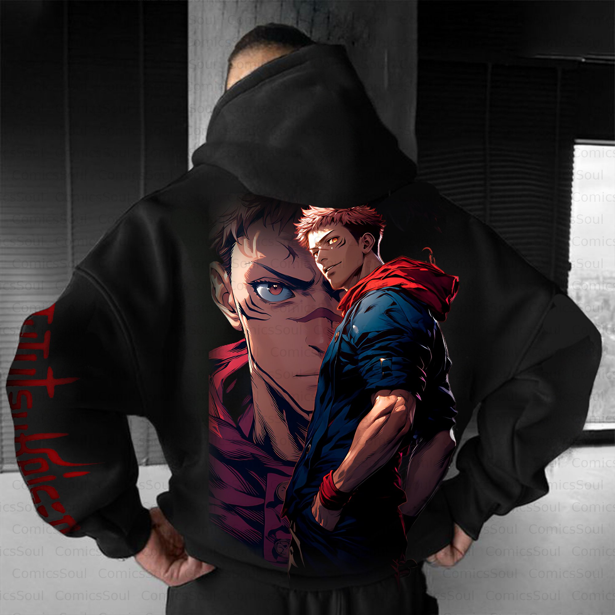 Unisex Anime Inspired Vintage Plush Hoodie