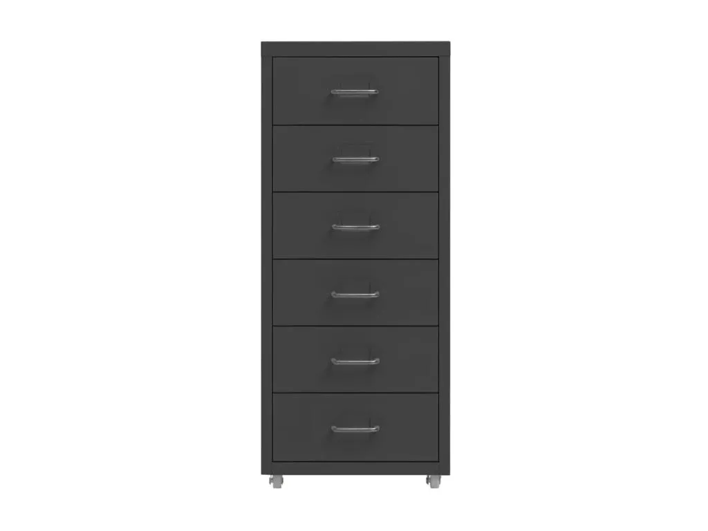 Armario archivador móvil Decocasaes antracita 28x41x69 cm 72936qggn