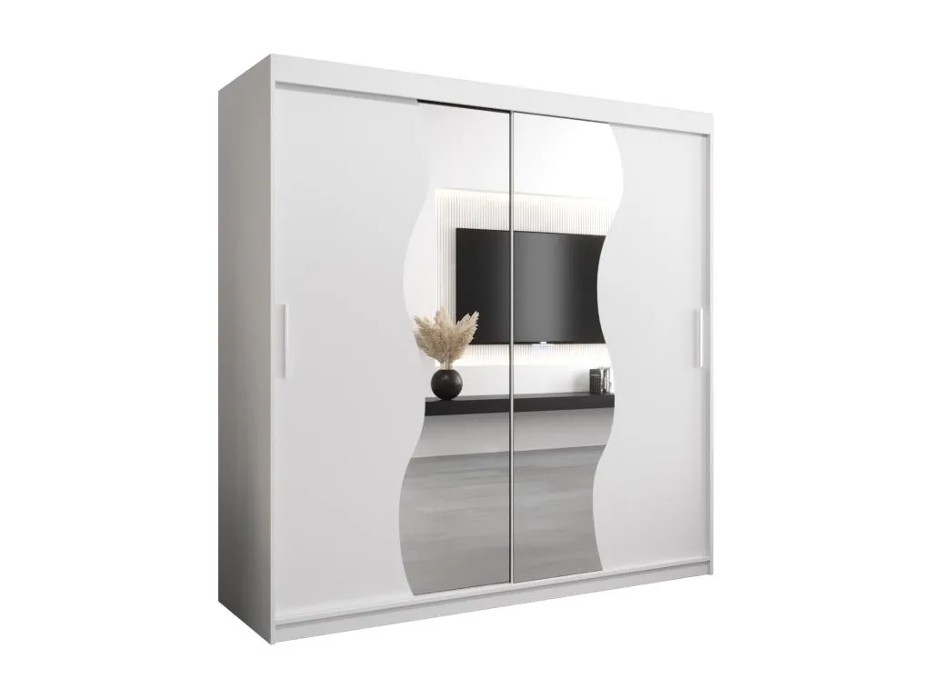 ARMARIO Kavehomedeco DE PUERTAS CORREDERAS 200/200/62 2 puertas (blanco/blanco) OWYU10185