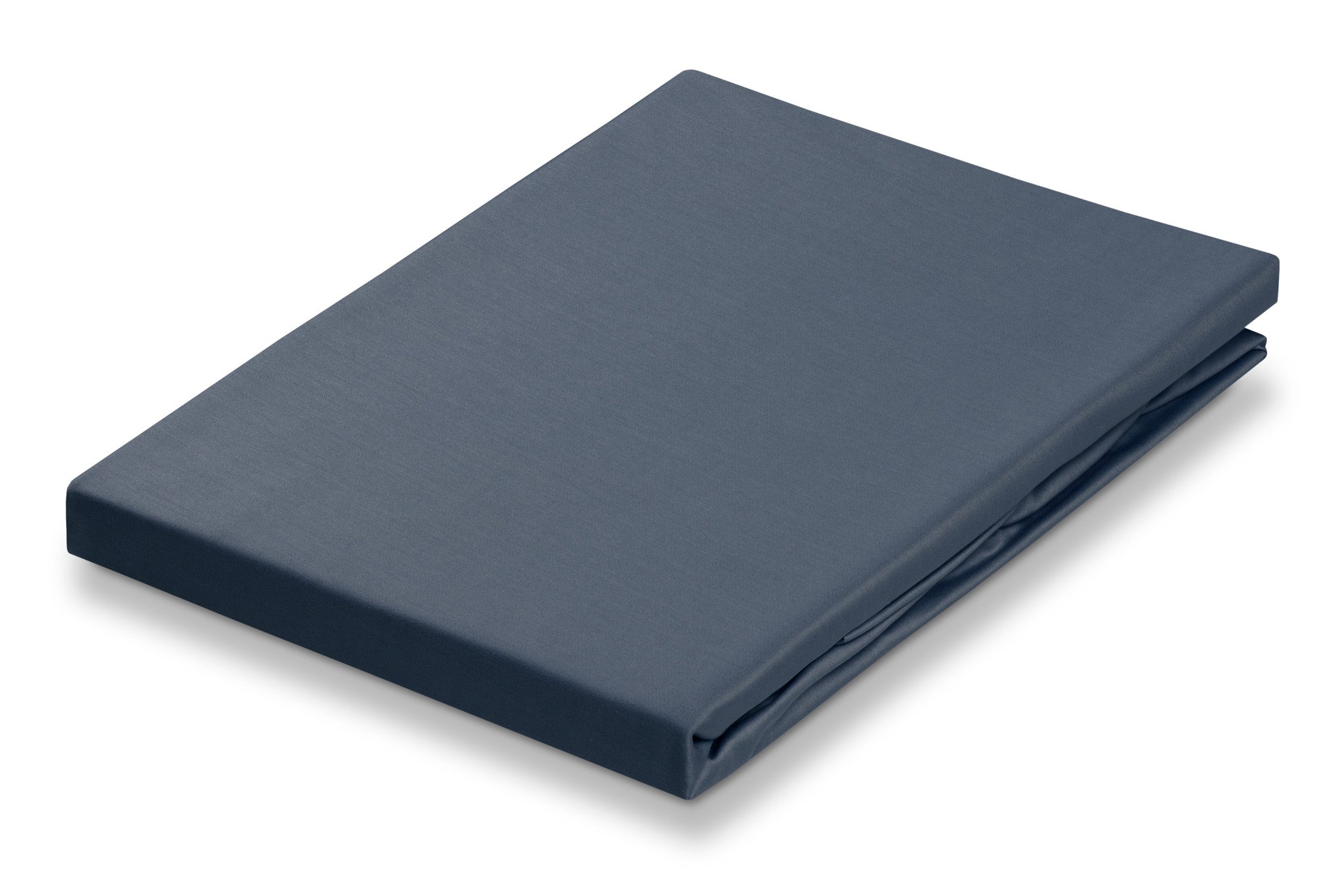 Satin Soft Hoeslaken Oceanview   140 x 200 cm   Grijs   Blauw