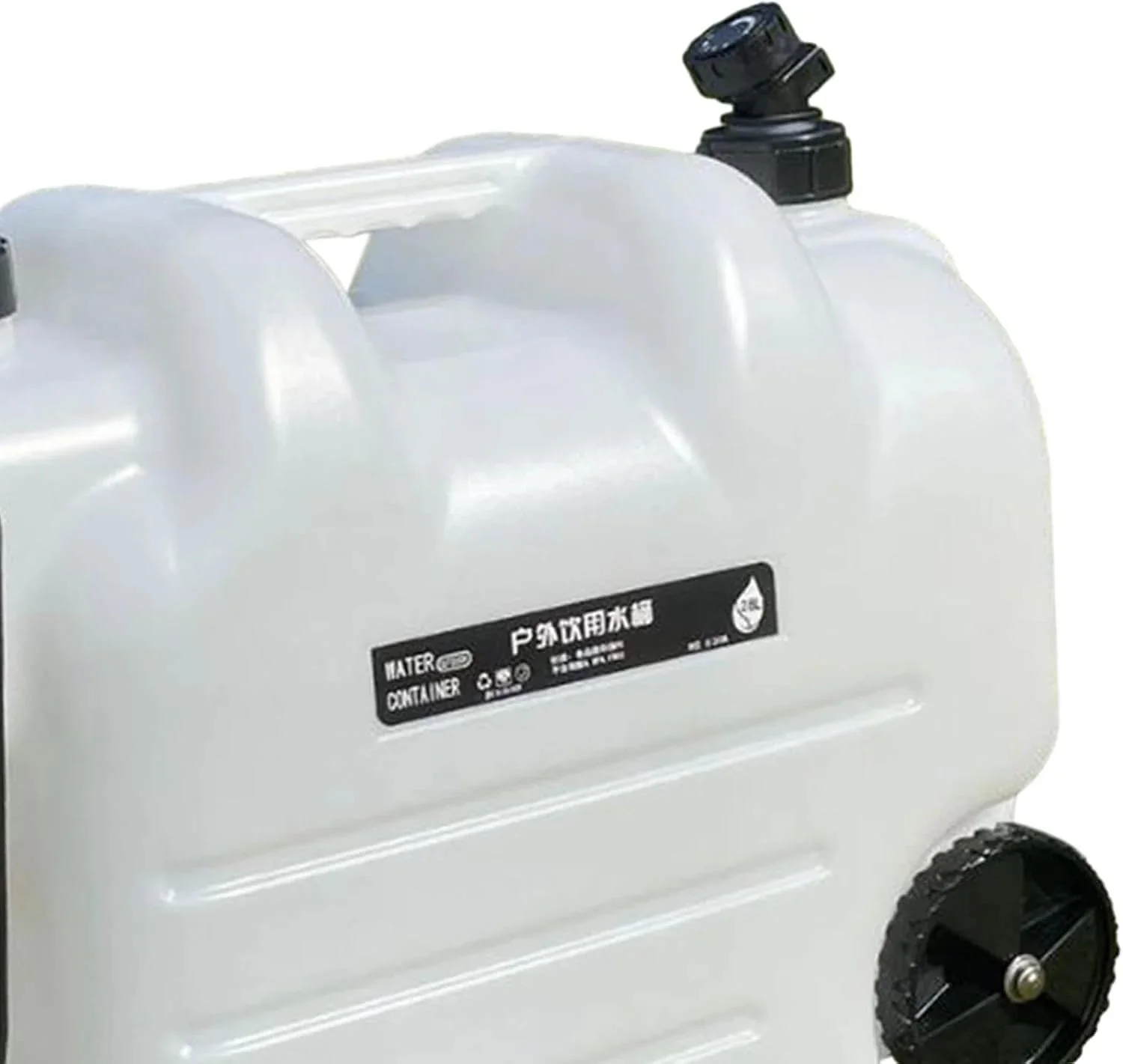 Wheeled Water Storage Container With Handle And Faucet, 28L PE, 49cmx27cmx39.9cm - Image 6 Wheeled Water Storage Container With Handle And Faucet, 28L PE, 49cmx27cmx39.9cm - Image 6