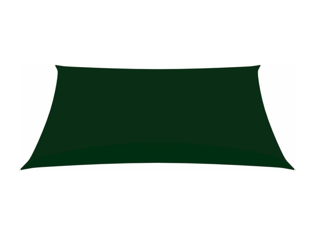 Vela parasol rectangular de tela oxford 2,5x3,5m verde oscuro