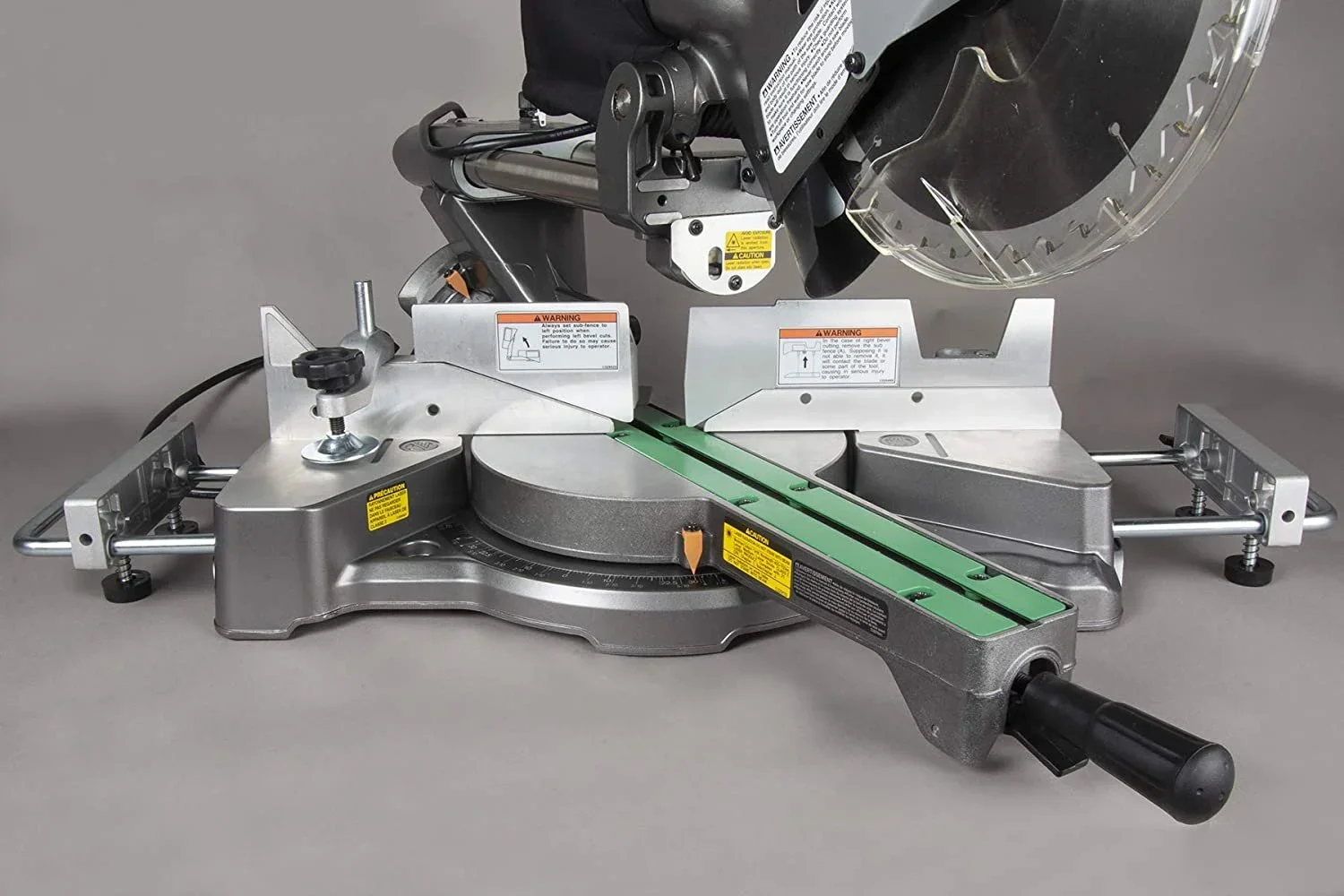 Metabo HPT 10-Inch Sliding Compound Miter Saw, Adjustable Laser Guide, Double Bevel, Electronic Speed Control, 12 Amp Motor, Electric Brake C10FSHS