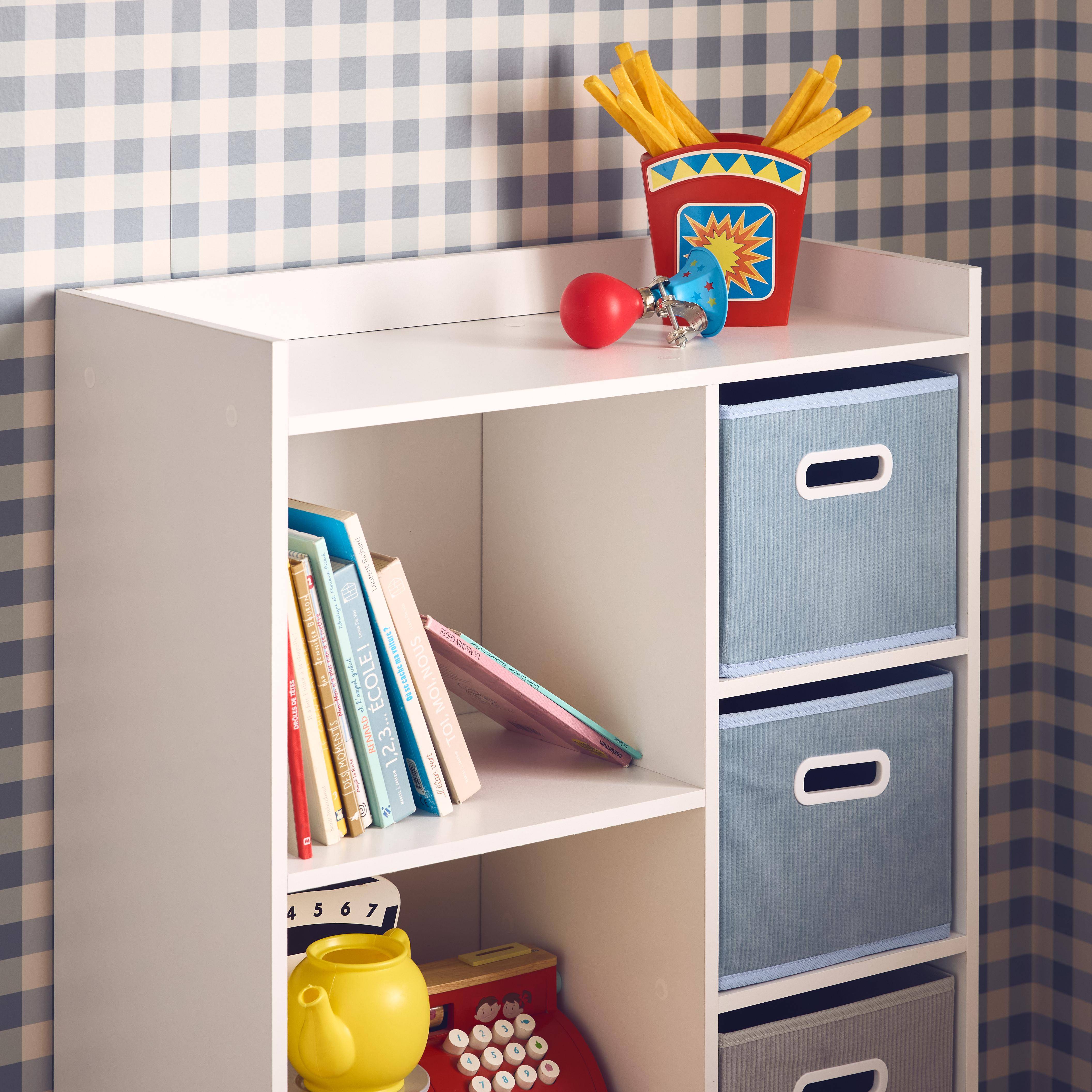 Camille - Mueble infantil con 4 cestas de terciopelo