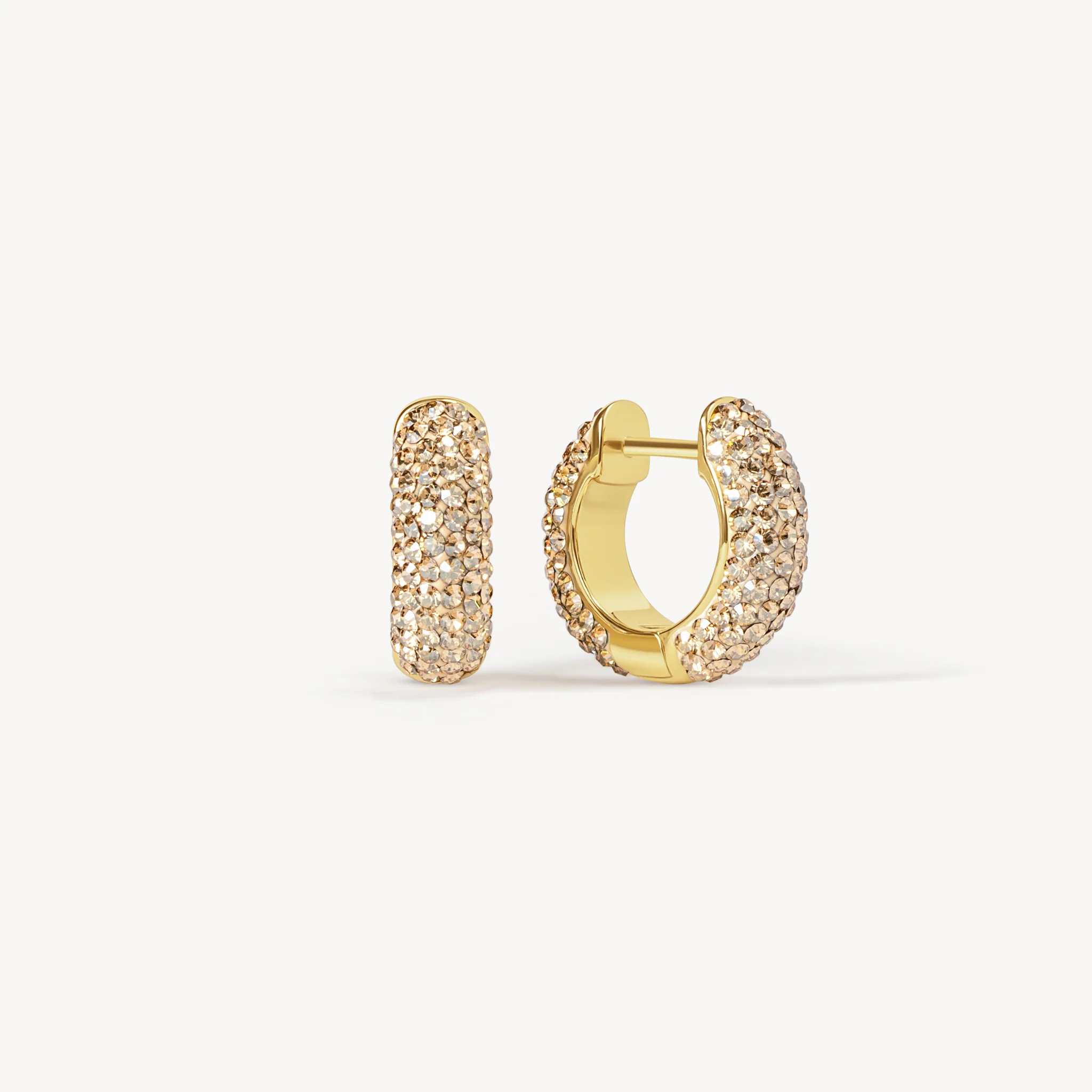 Small Sparkle Hoop Earrings