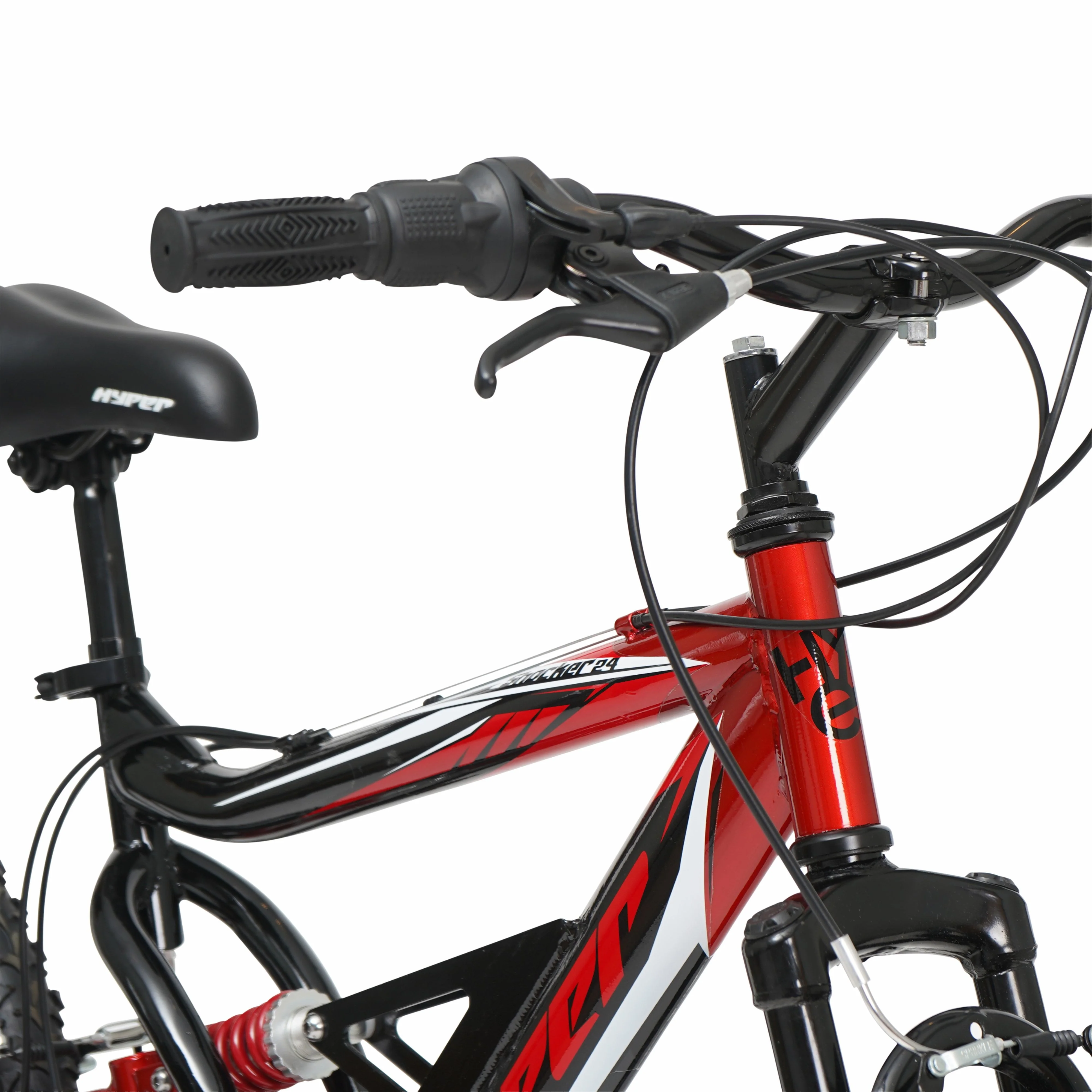 Hyper Bicycle 24" Shocker Mountain Bike, Kids, Red and Black - Image 3