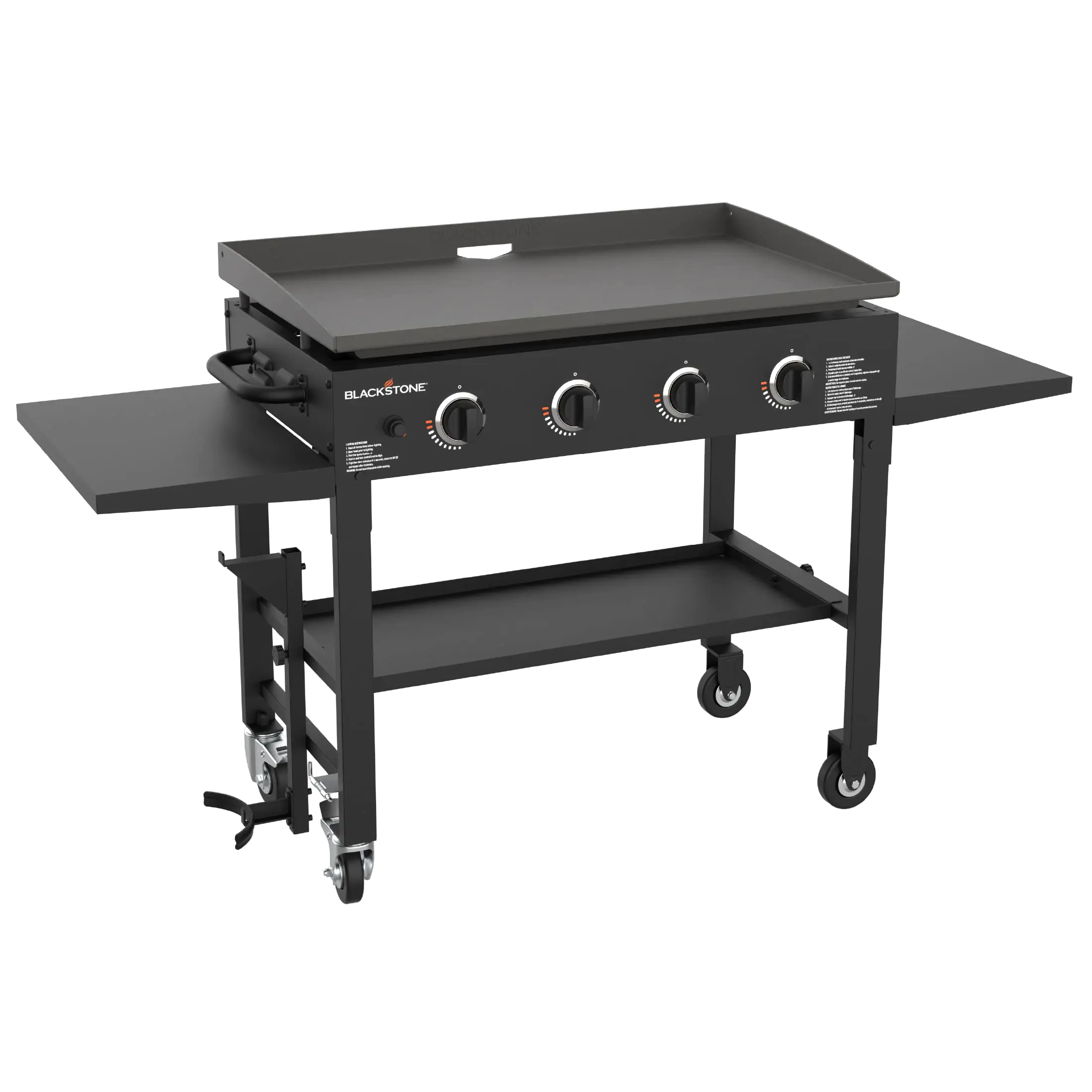 WAYFAIR Blackstone 36 Inch Gas Griddle Cooking Station 4 Burner Flat Top Gas Grill Propane Fuelled Restaurant Grade Professional 36" Outdoor Griddle Station With Side Shelf (1554)